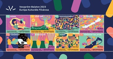 2023 Európa Kulturális Fővárosa - Veszprém-Balaton 2023 Bélyeg kisív 2023 Európa Kulturális Fővárosa - Veszprém-Balaton 2023 Bélyeg kisív